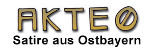 Das Logo :: AKTEnull.de
AKTEnull - Satire g’macht in Bayern