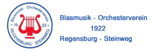 Das Logo :: orchesterverein-rgbg.de
Orchesterverein Regensburg - Steinweg
Blasmusik - Bayerisch, Klassisch, Geistlich, Modern